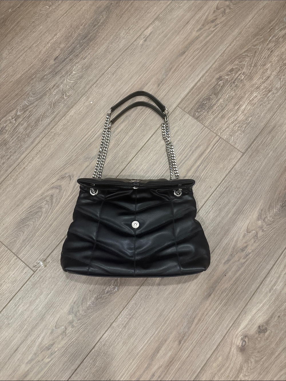 Mint Condition Puffer Quilted Chain-Handle Shoulder Bag